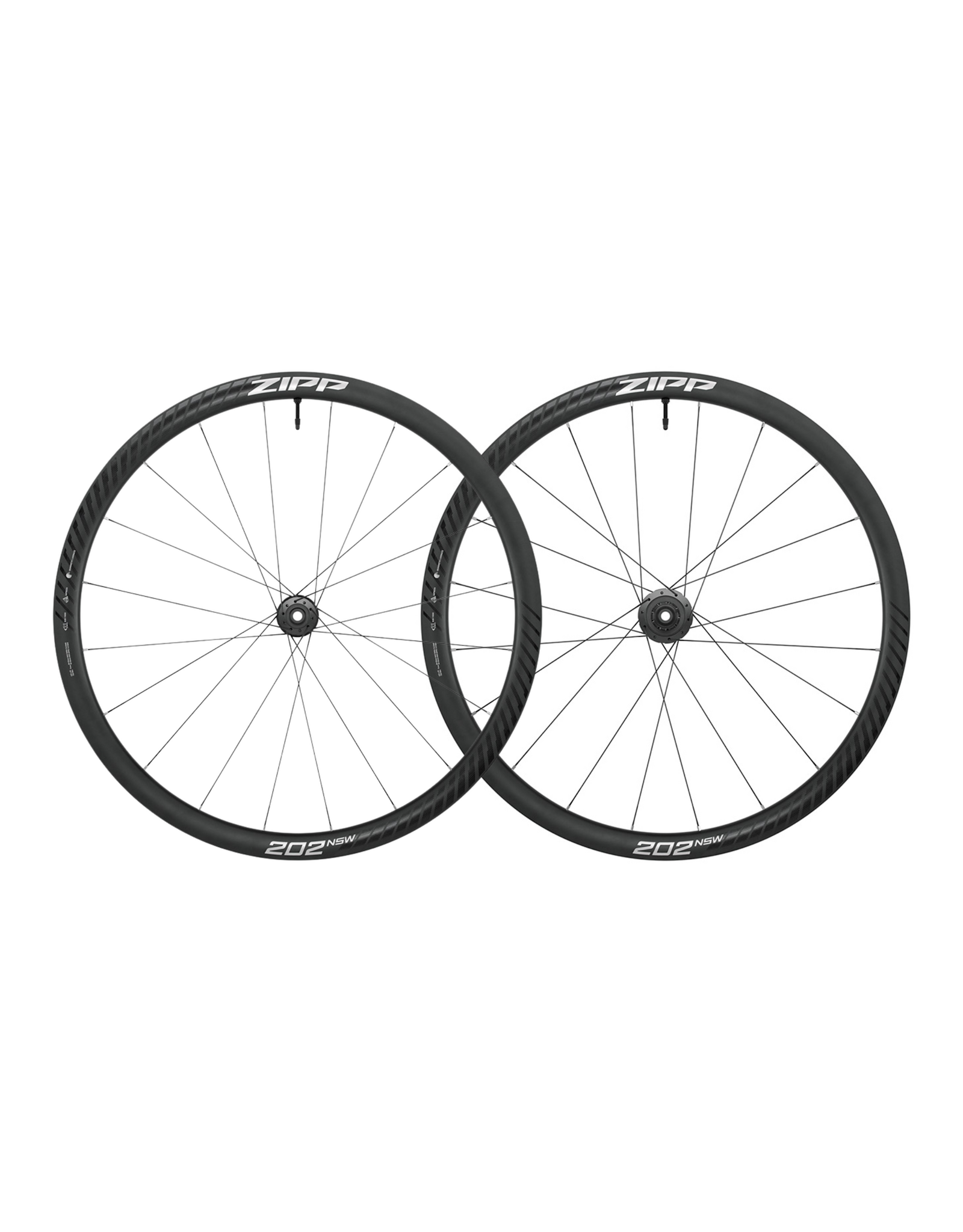 Zipp Speed Weaponry Zipp 202 NSW Wheelset, 700C, 12x100mm TA, 12x142mm, Center Lock, A1