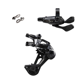 Shimano Shimano XT M8200 12 Speed Clamp Band Upgrade Kit - Includes RD-M8200-SGS Rear Derailleur, SL-M8200 Shifter, & SM-CN910-12 Quick-Link