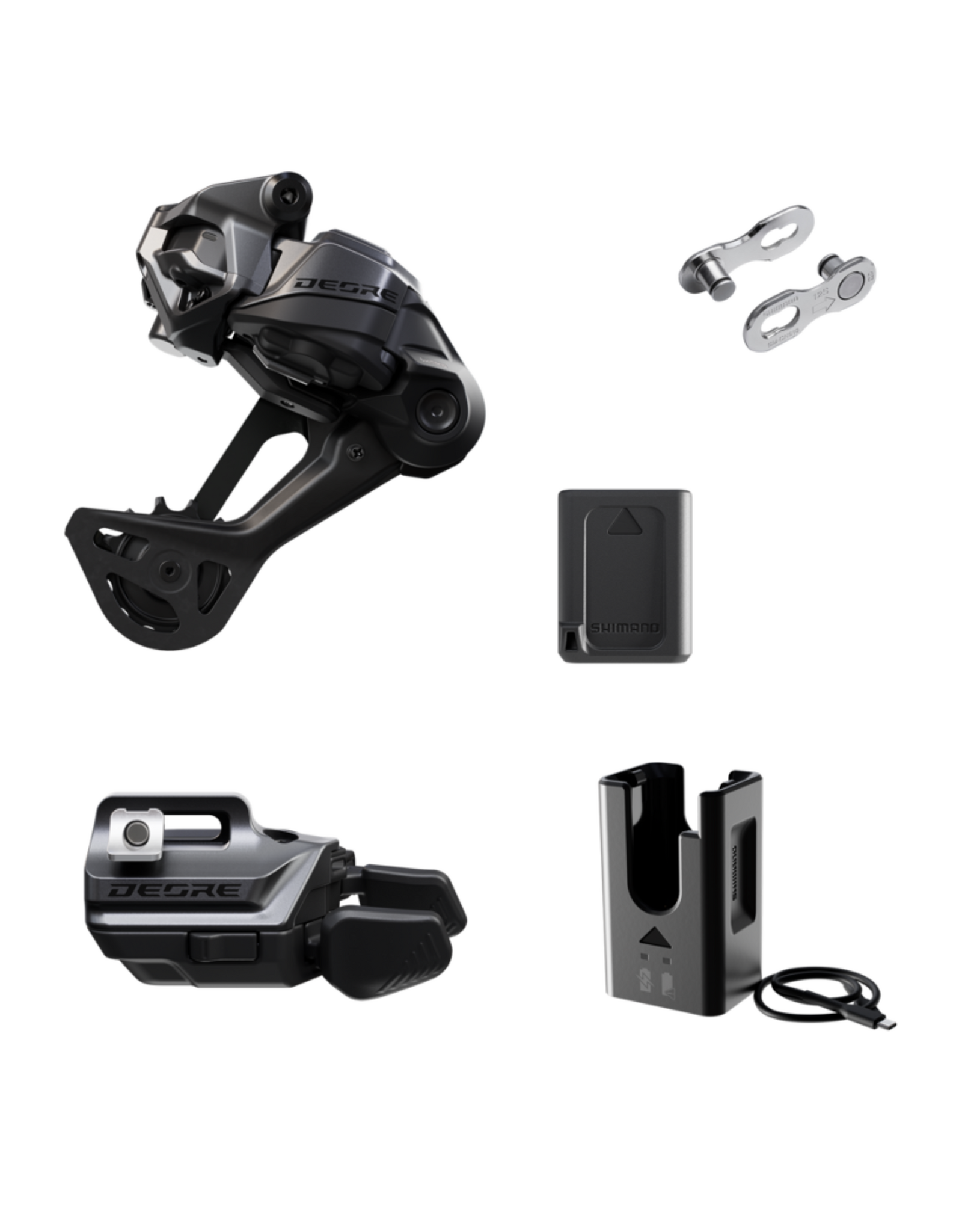 Shimano Shimano DI2 DRIVETRAIN UPGRADE KIT DEORE (M6250), RD-M6250-SGS, SW-M6250-IR, BT-DN320, EC-DN100, SM-CN910-12 (I-Spec)