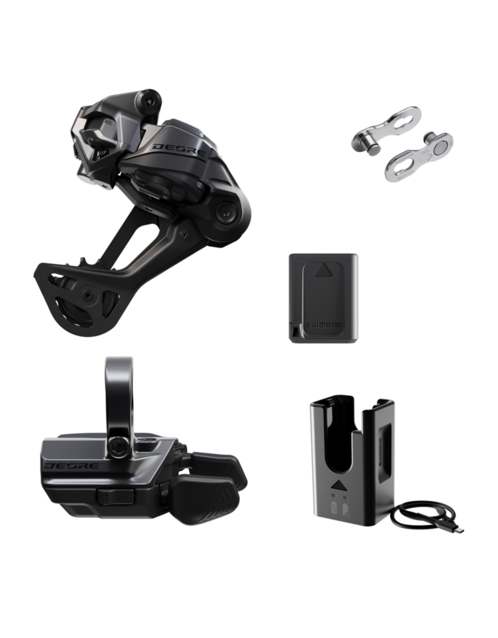 Shimano Shimano DI2 DRIVETRAIN UPGRADE KIT DEORE (M6250), RD-M6250-SGS, SW-M6250-R, BT-DN320, EC-DN100, SM-CN910-12 (clamp band)