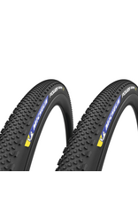Michelin Tire Kit: (Qty 2) Michelin, Power Gravel, Tire, 700x33C, Folding, Tubeless Ready, X-Miles, Bead2Bead Protek, 3x120TPI, Black