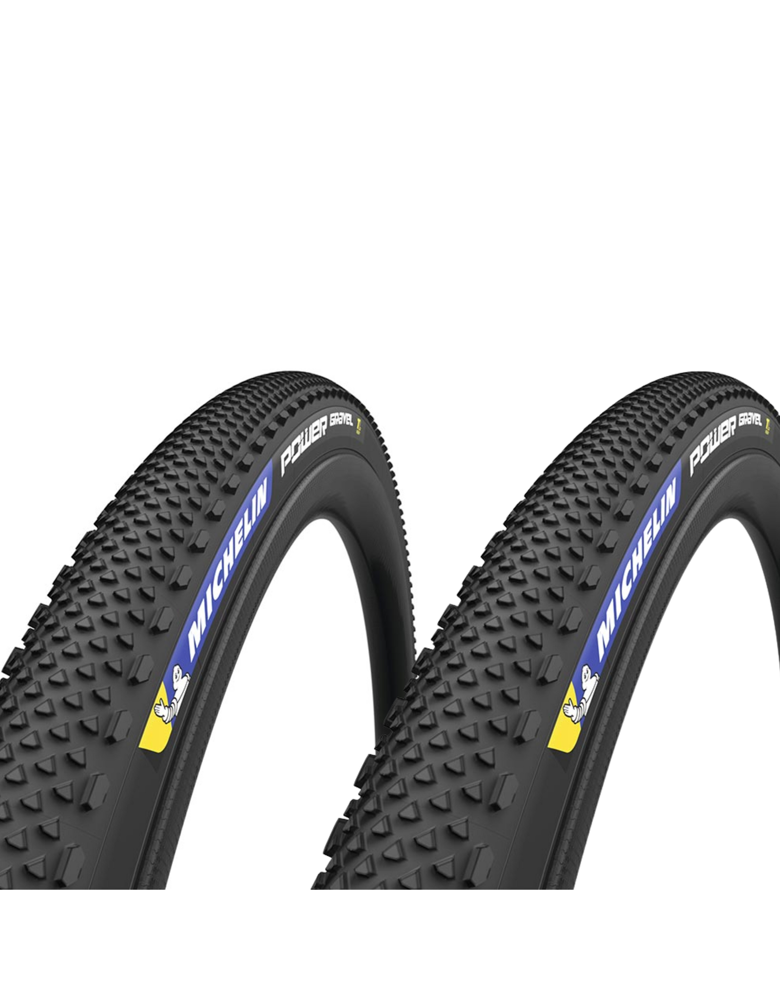 Michelin Tire Kit: (Qty 2) Michelin, Power Gravel, Tire, 700x33C, Folding, Tubeless Ready, X-Miles, Bead2Bead Protek, 3x120TPI, Black