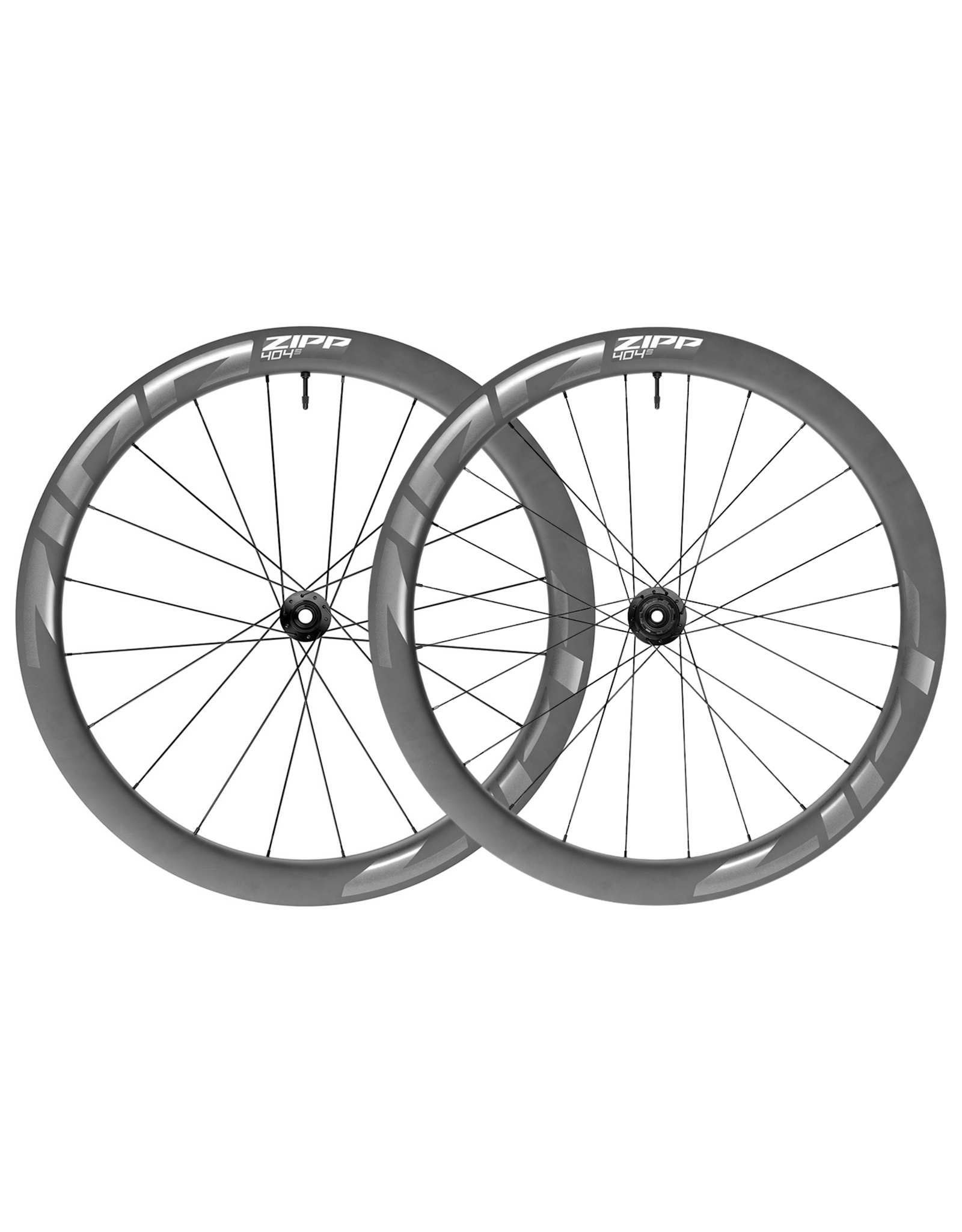 Zipp Speed Weaponry Zipp 404 S Rear Wheelset - XDR - Black/Dark Gray, 700, 12x100/12 x 142mm, Center-Lock, Tubeless, Carbon, A1