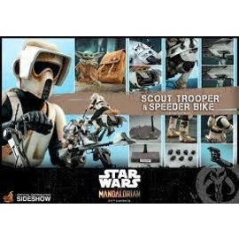 Hot Toys The Mandalorian: Scout Trooper and Speeder Bike 1:6 Set Hot Toys