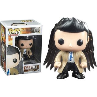 Funko Supernatural: Castiel With Wings Hot Topic Exclusive Funko Pop #95 (Dark Wings) (Damaged Plastic Insert) (Comes with Exc. Sticker)