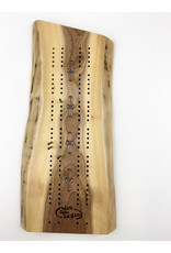 Wood From the Hood Small Cribbage Board Light Stain