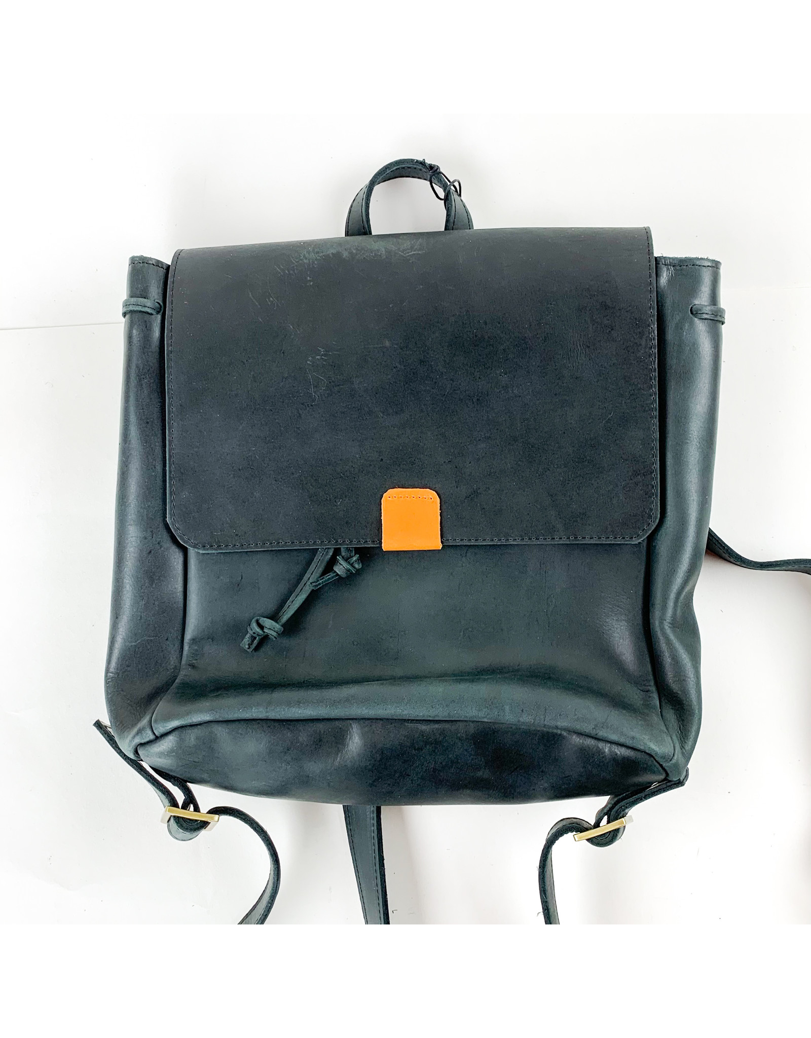 Able Kene Backpack Black and Cognac