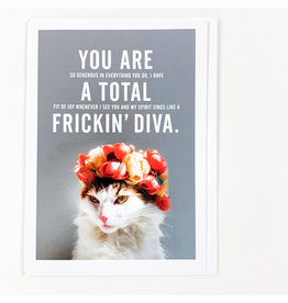 The Raccoon Society Pissed Off Cats Card Diva