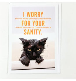 The Raccoon Society Pissed Off Cats Card Sanity