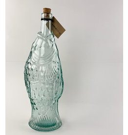 Creative Co-Op Fish Cork Bottle With Stopper