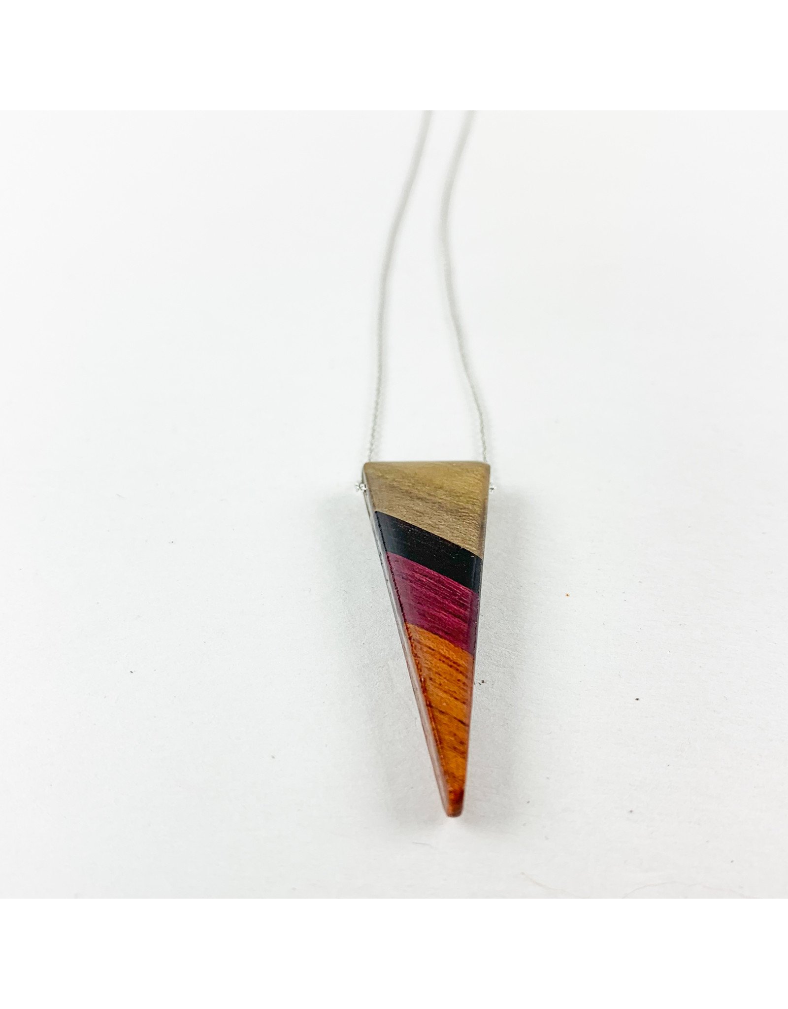 Melinda Wolff-consignment Wood Spear Necklace 30"/N31