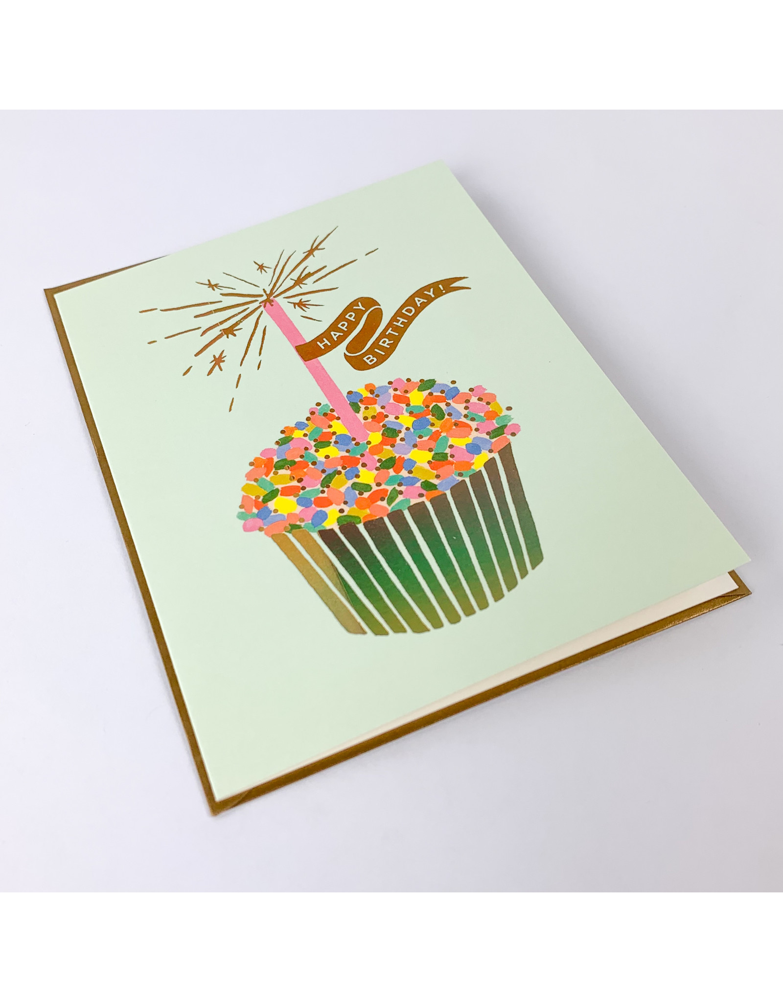 Rifle Cupcake Birthday Card
