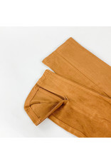 THML Suede Camel Ankle Pants
