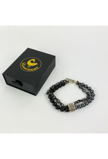 Renaissance Accessories Bracelet - Hematite Black Lava Beads