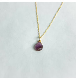 Nicole Collodoro Simple Gold and Amethyst - Consignment