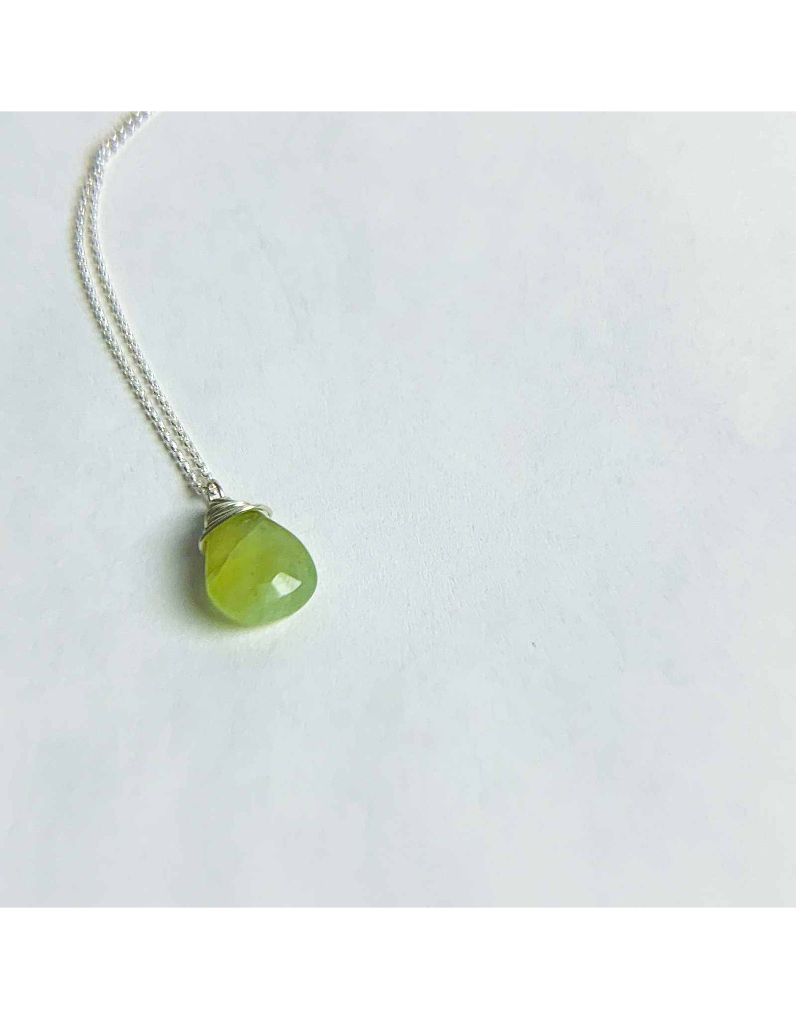 Simple Silver and Prehnite - Consignment
