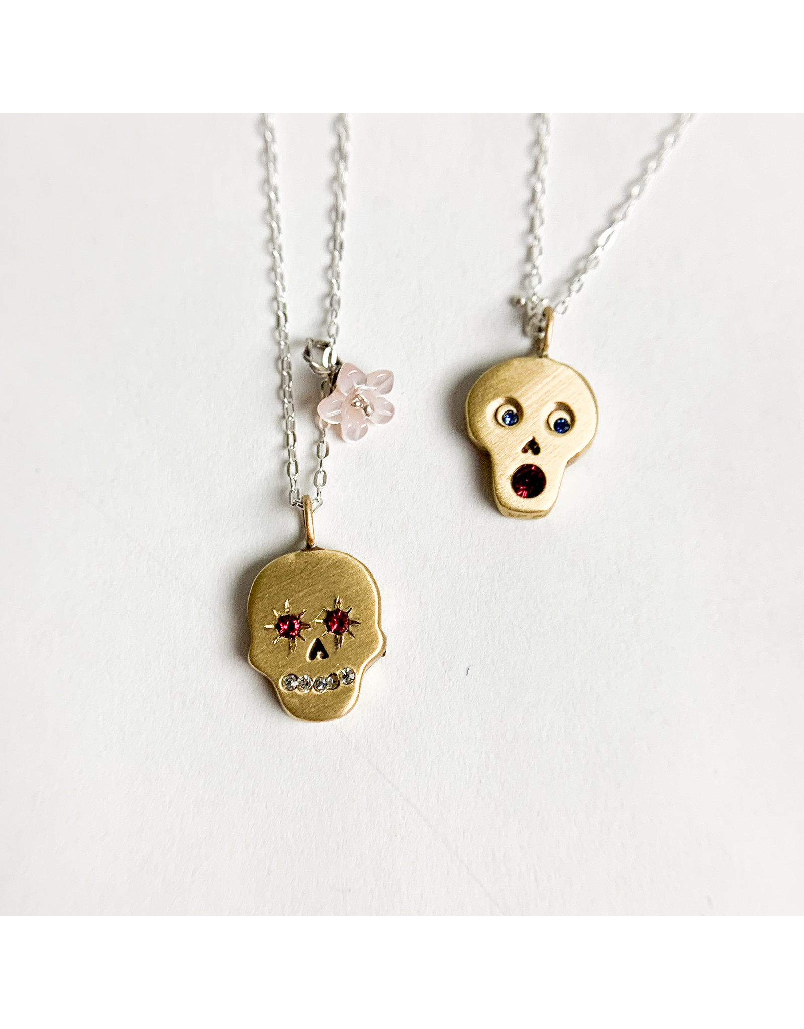 Penny Larsen Sugar Skull Pendants - SKULLG Gold Filled