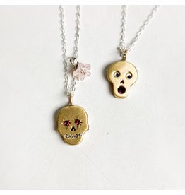 Penny Larsen Sugar Skull Pendants - SKULLG Gold Filled