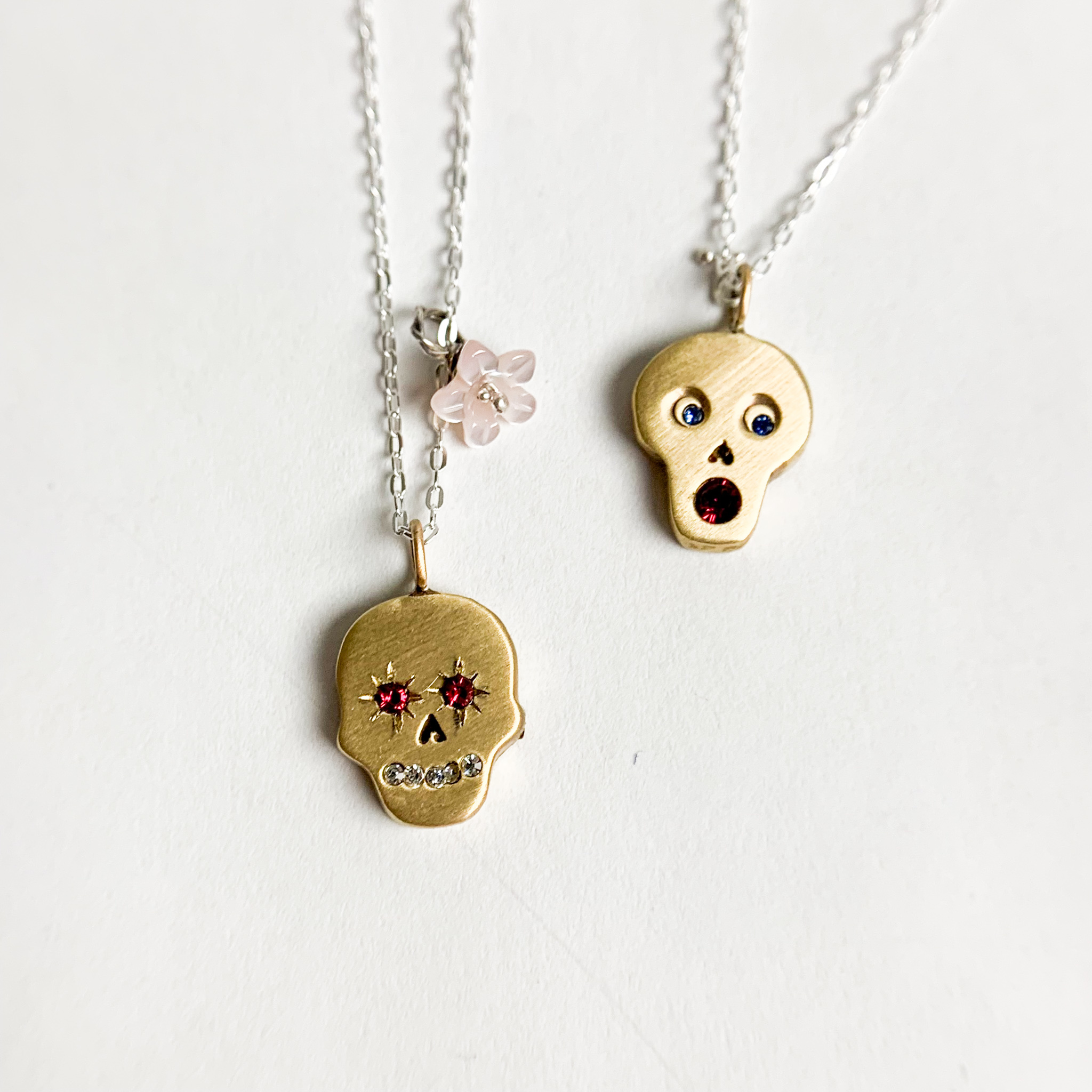 Sugar Skull Pendants - Gold Filled - CorAzoN