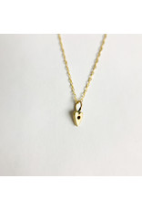 Penny Larsen April Necklace/ Diamond Gold Chain Birthstone