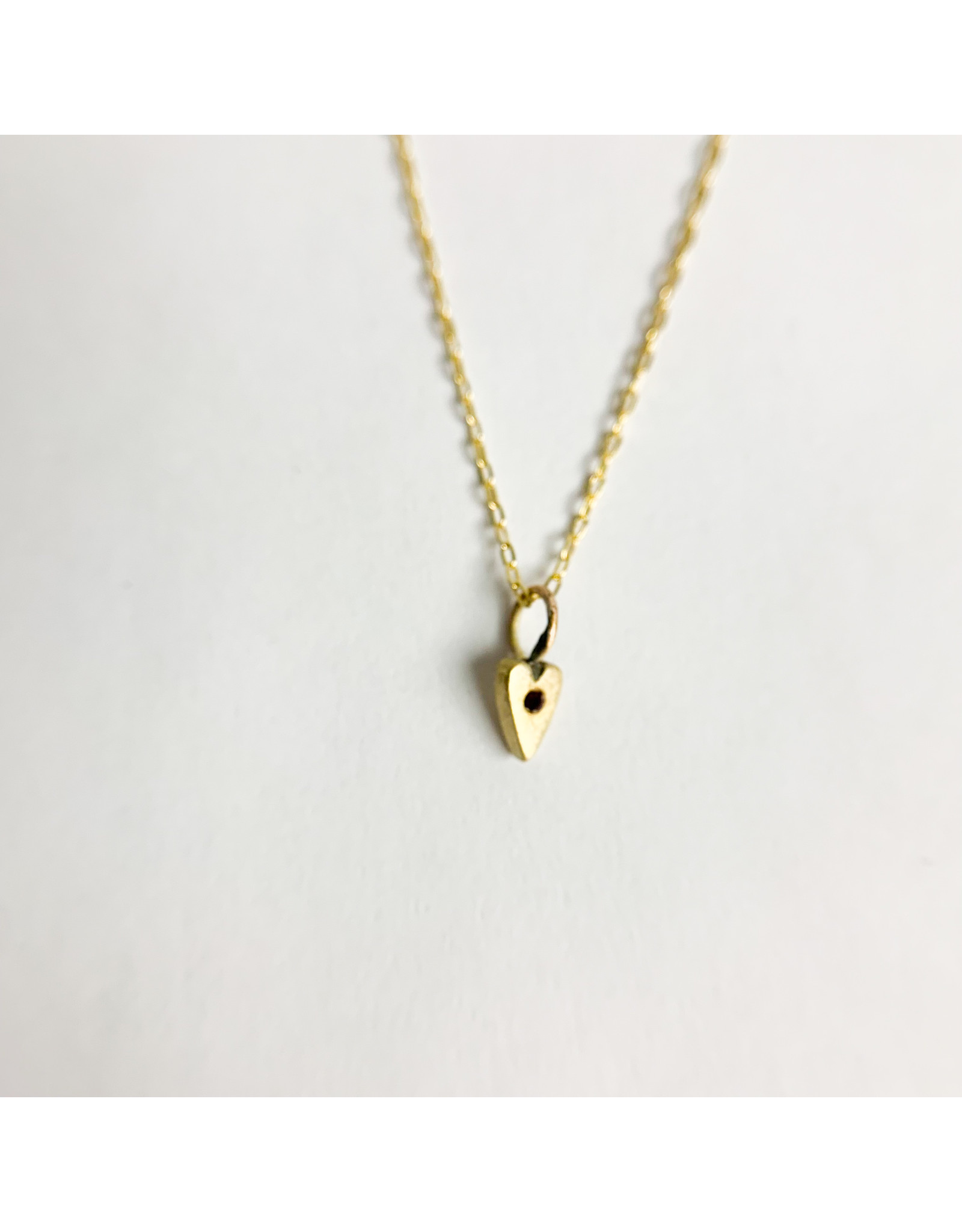 Penny Larsen April Necklace/ Diamond Gold Chain Birthstone