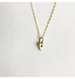 Penny Larsen January Necklace/ Garnet Gold Chain Birthstone