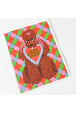 Red Cap Cards Birthday Poodle