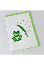 Iconic Quill Shop Frog w/ Raindrops