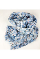 Mini flower scarf-blue