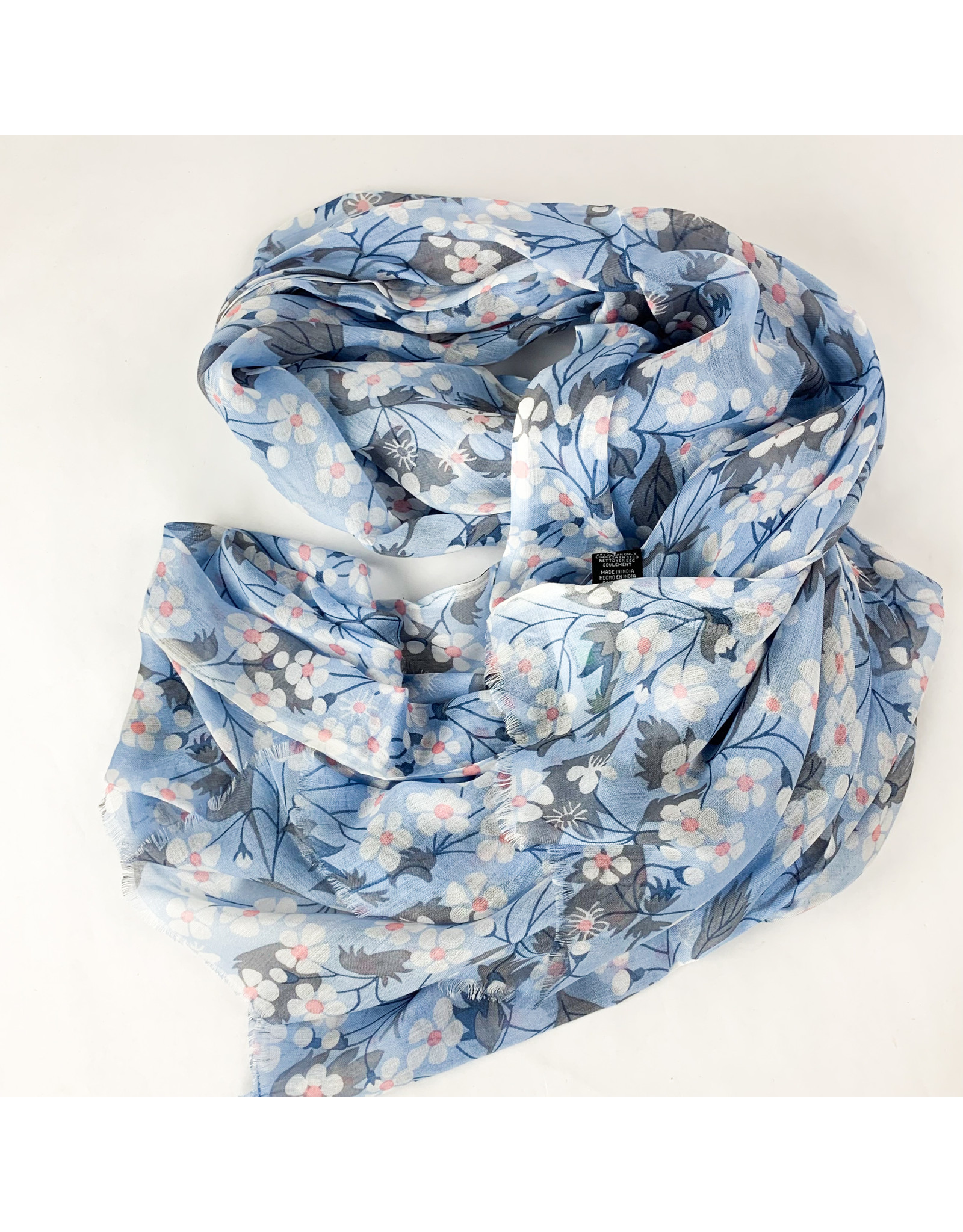 Mini flower scarf-blue