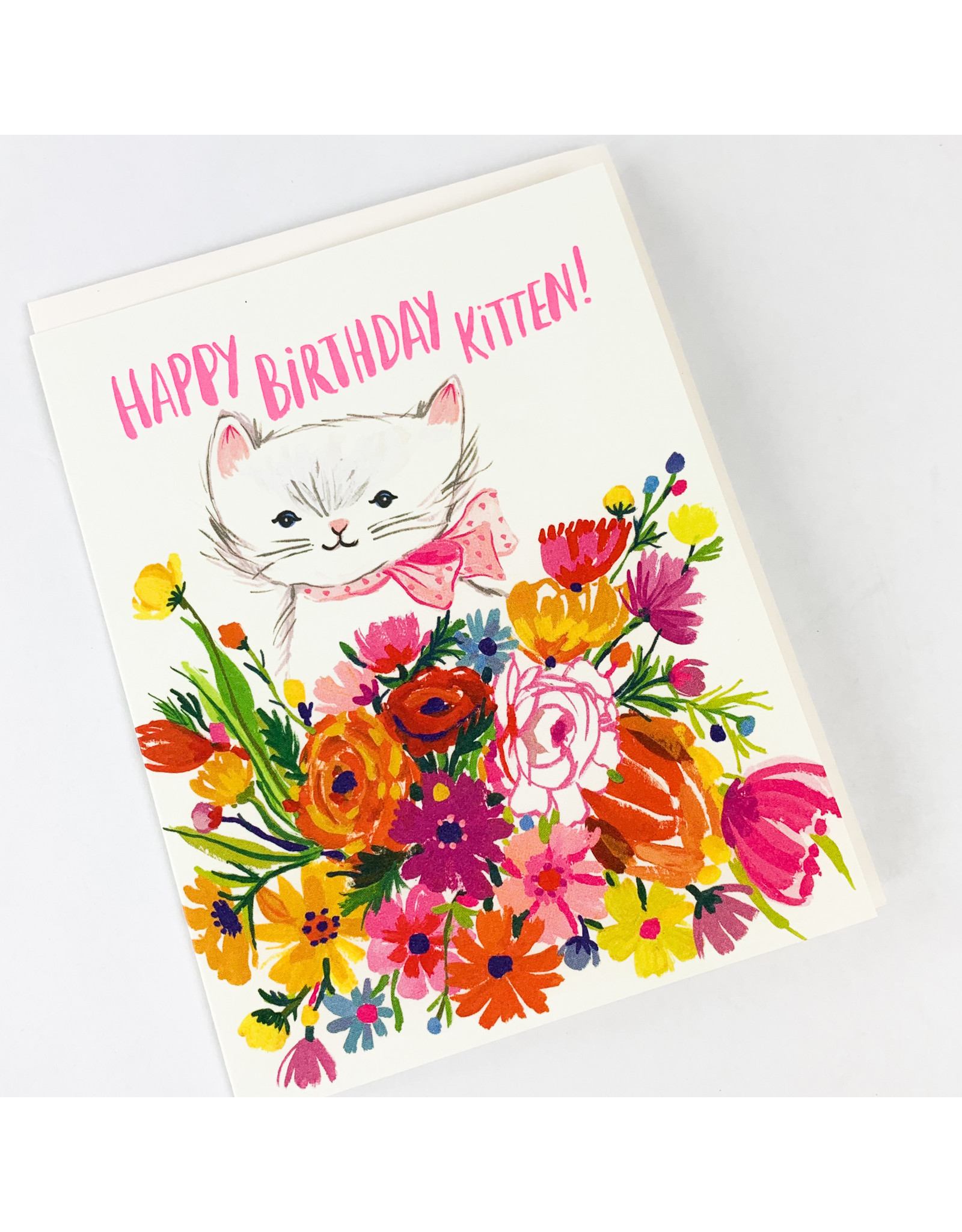 Red Cap Cards Happy B.Day Kitten