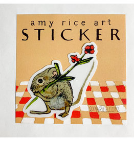 Amy Rice Flower Farm Mouse Sticker