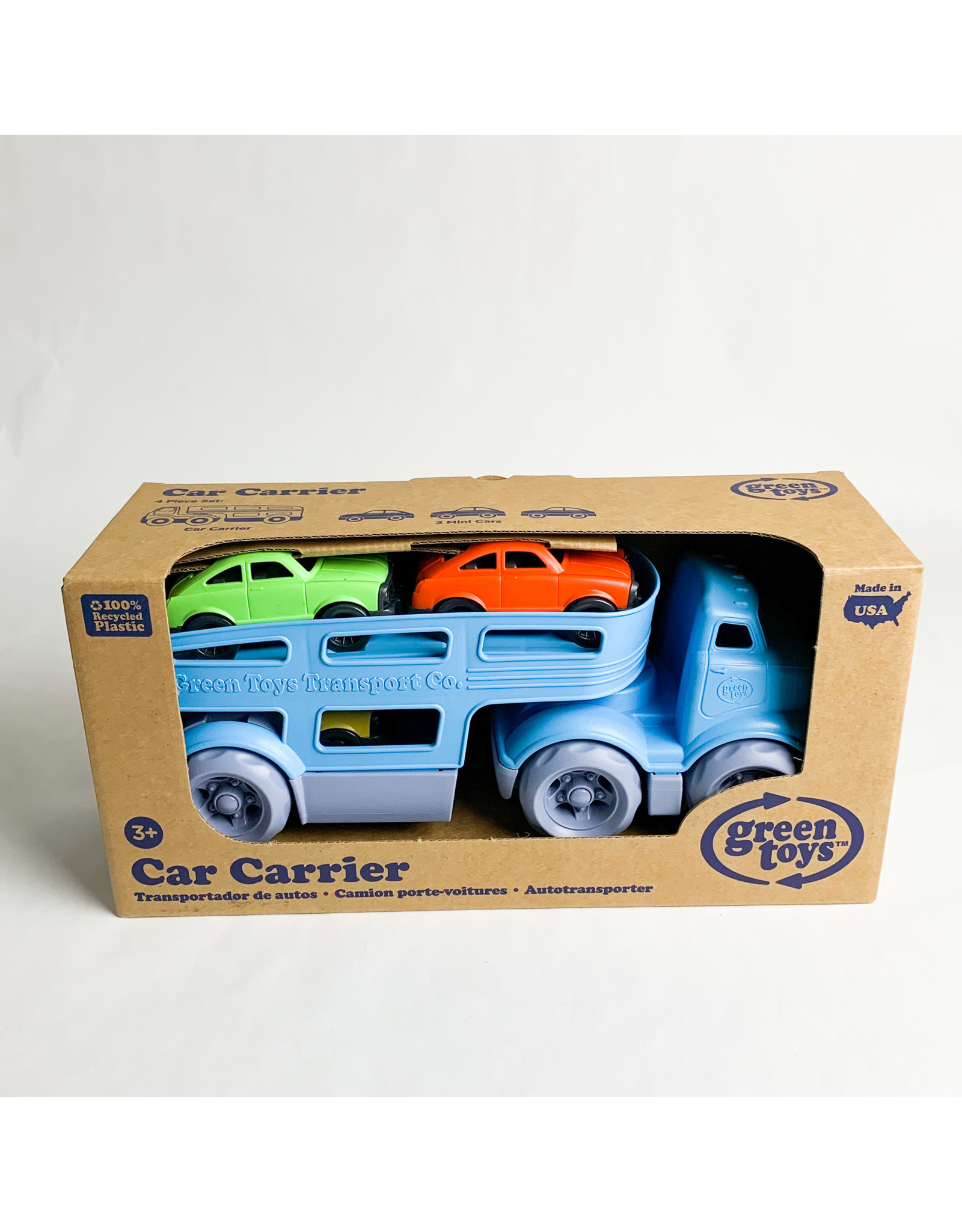 green toy Car Carrier