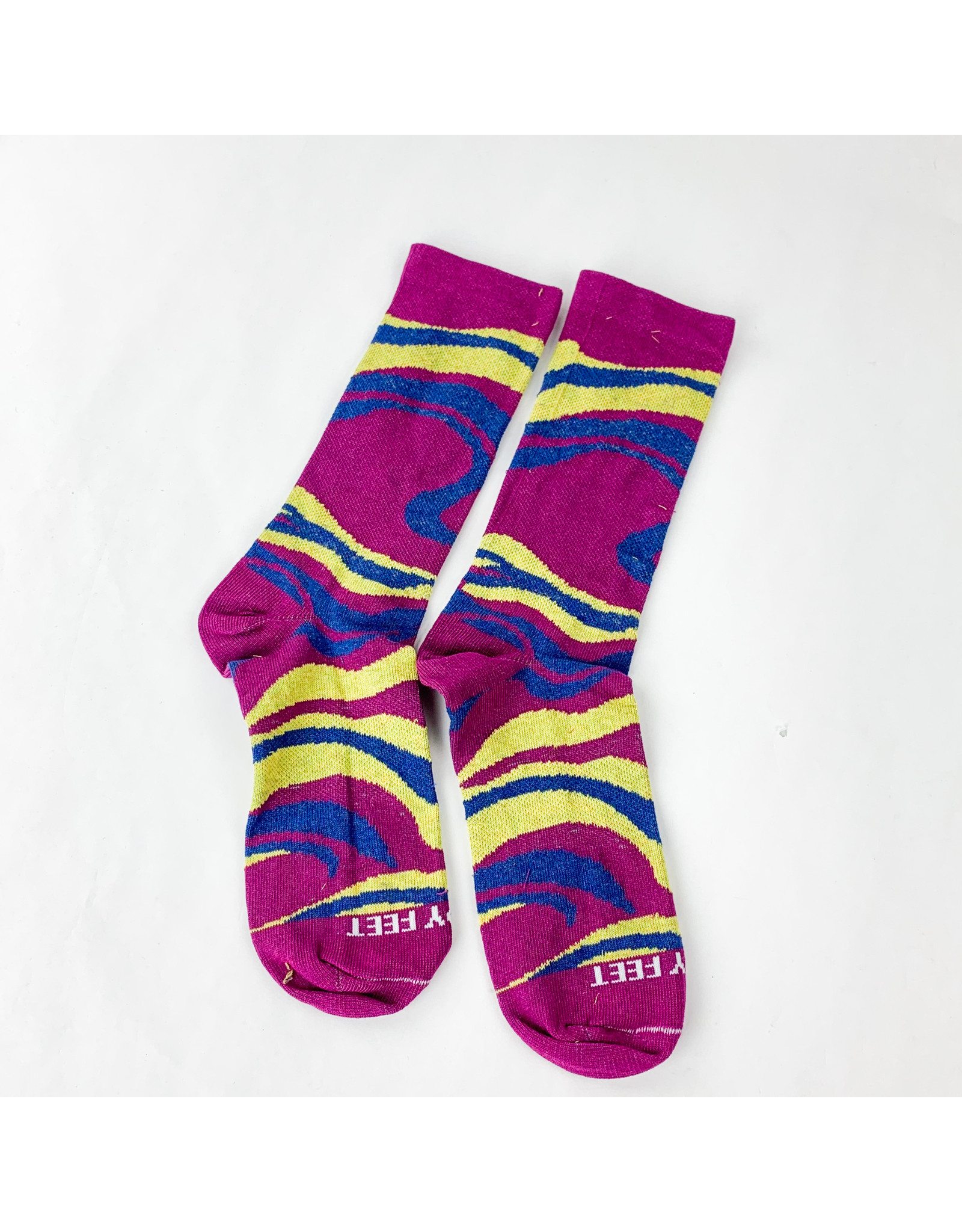 Hippy Feet Psychedelic Crews Berry - Small