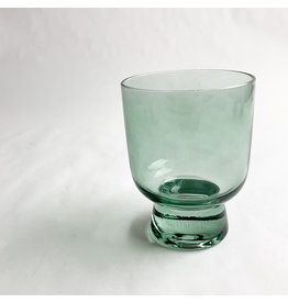 Creative Co-Op Stemless Drinking Glass Aqua