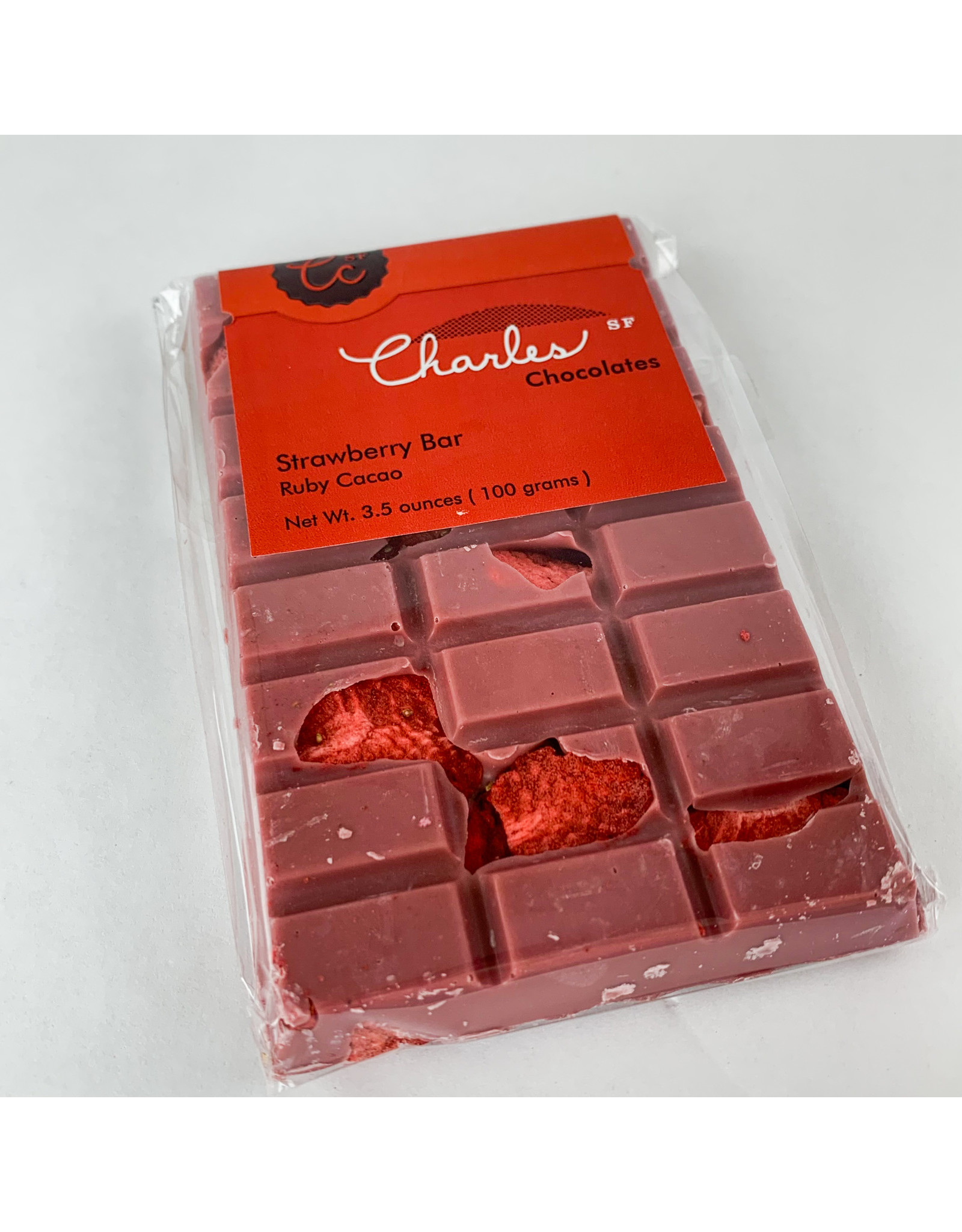 Charles Chocolate Ruby Cacao Strawberry Bar