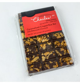 Charles Chocolate Caramelized Crisped Rice Bar - Bittersweet