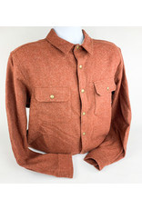 Pendleton Lambswool Twill Snap Shirt - Rust Taupe