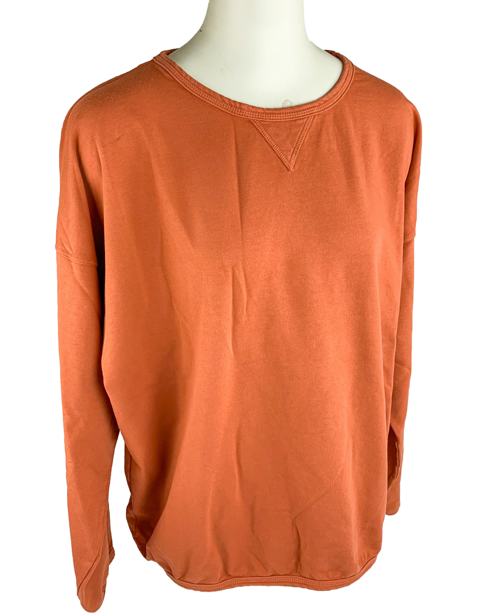 Prairie Cotton Sweatshirt Orange One Size