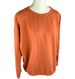 Prairie Cotton Sweatshirt Orange One Size