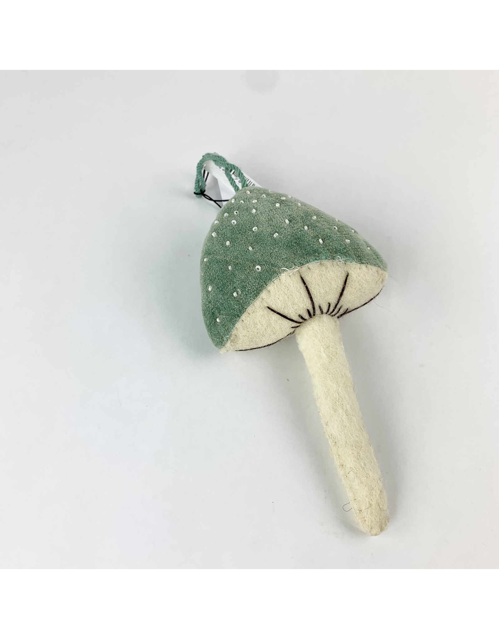 Creative Co-Op Blue Mushroom Ornament