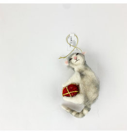Creative Co-Op Cat Ornament Yarn