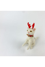 Creative Co-Op Cat Ornament - Antlers
