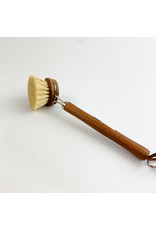 Creative Co-Op Beech Wood Brush Leather Tie