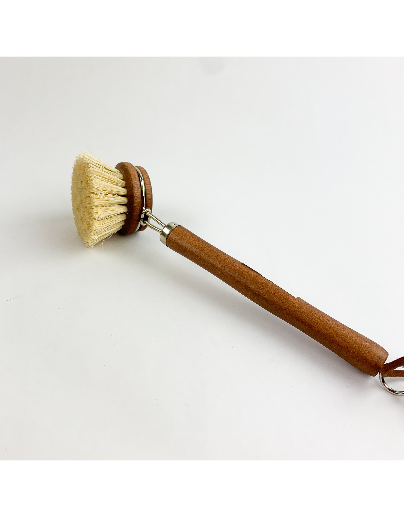Creative Co-Op Beech Wood Brush Leather Tie