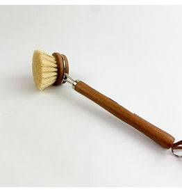 Creative Co-Op Beech Wood Brush Leather Tie