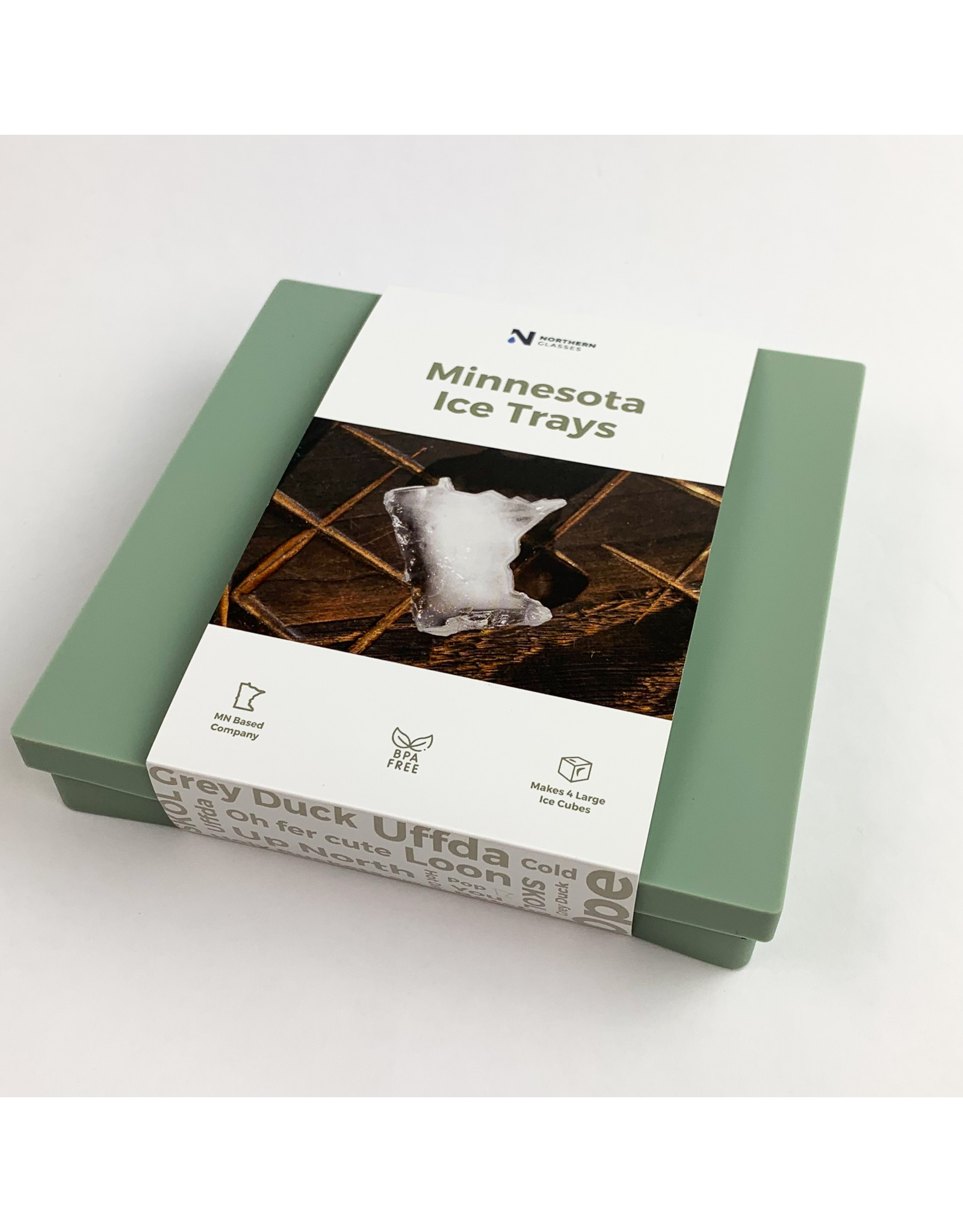 Northern Glasses MN Large Ice Cube Tray - seafoam