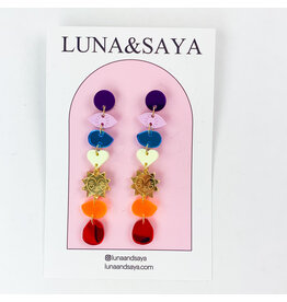 Luna and Saya Chakra Dangles Rainbow