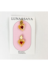 Luna and Saya Sacred Heart Dangles