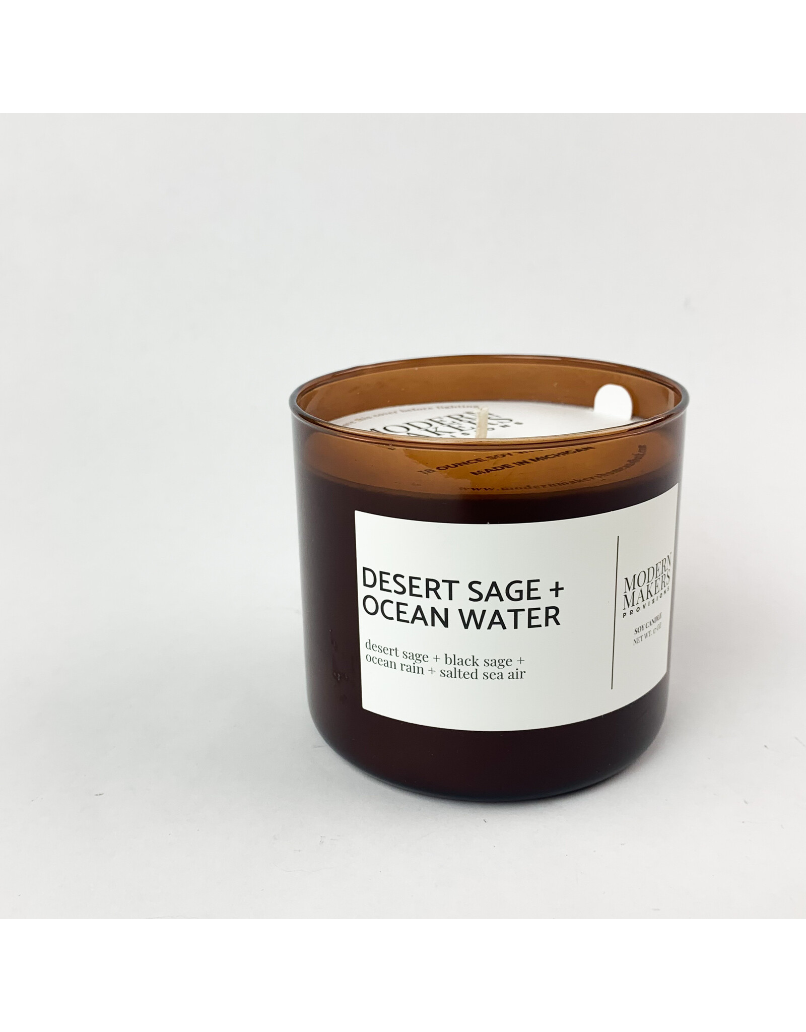Modern Makers Home and Bath Desert Sage and Ocean Water Jar Candle